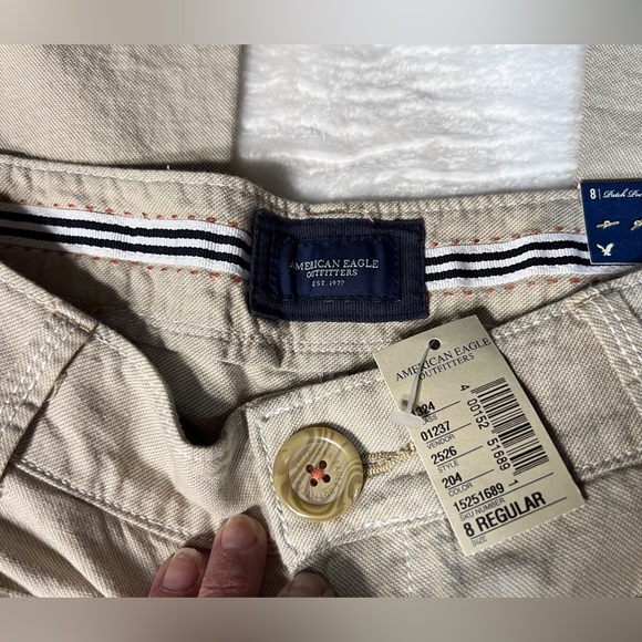 NWT AE Patch Pocket Wide Leg Pants 8 - Picture 3 of 11